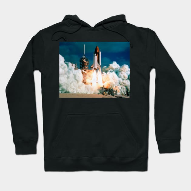 Space Shuttle launch (S520/0259) Hoodie by SciencePhoto